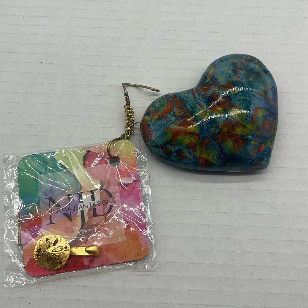 Norma Jean Designs rare ceramic heart